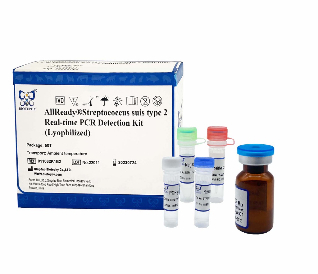 AllReady®Streptococcus suis serotype 2 Real-time PCR Detection Kit (Lyophilized)