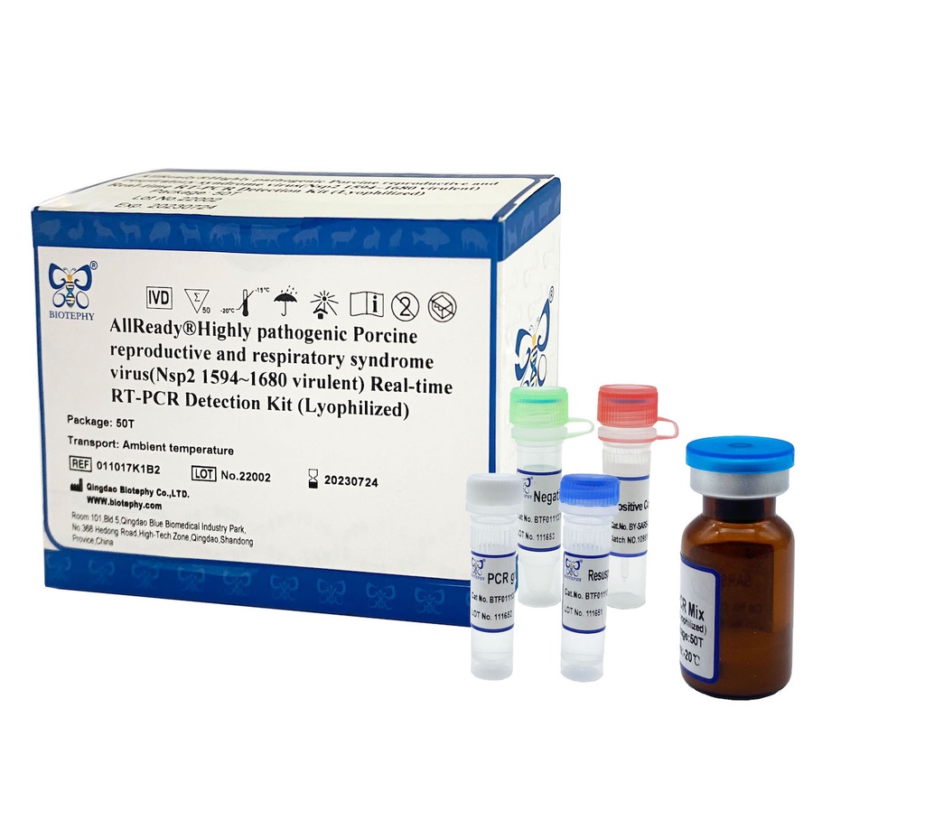 AllReady®Porcine reproductive and respiratory syndrome virus(Nsp2 1594~1680 variant) Real-time RT-PCR Detection Kit (Lyophilized)