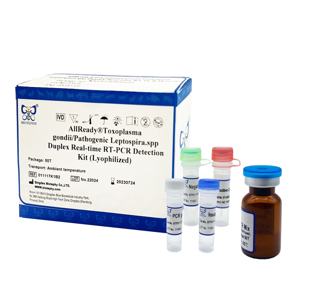 AllReady®Toxoplasma gondii and Pathogenic Leptospira spp. Duplex Real-time RT-PCR Detection Kit (Lyophilized)