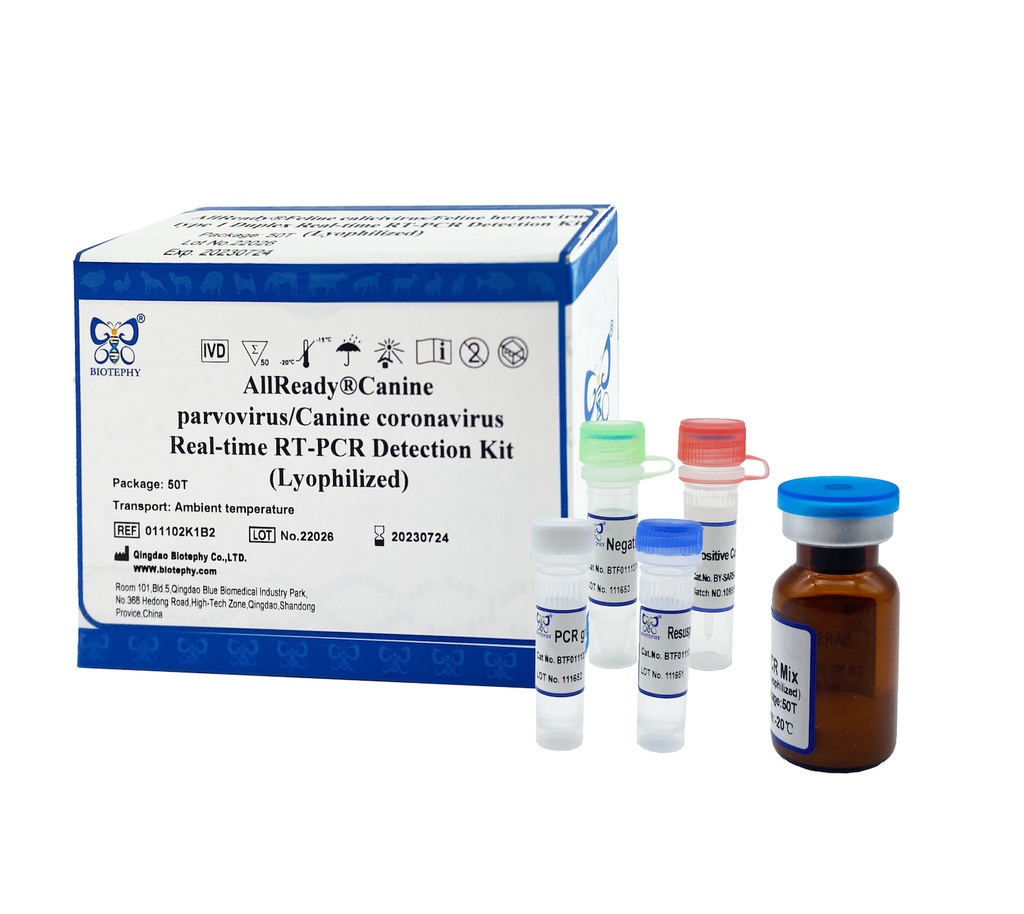 AllReady®犬细小病毒和犬冠状病毒双重荧光RT-PCR检测试剂盒（冻干）