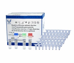 ReadyCq+®Porcine epidemic diarrhea virus/Transmissible gastroenteritis virus/Porcine rotavirus A Triplex Real-time RT-PCR Detection Kit (Lyophilized)